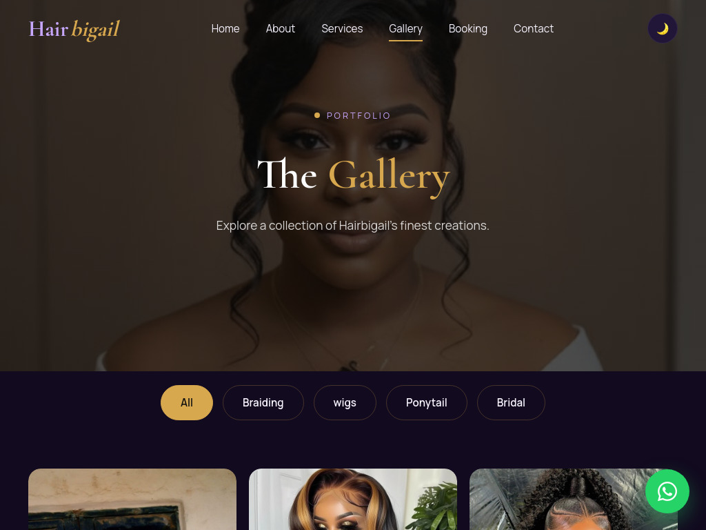 Hairbigail screen 4