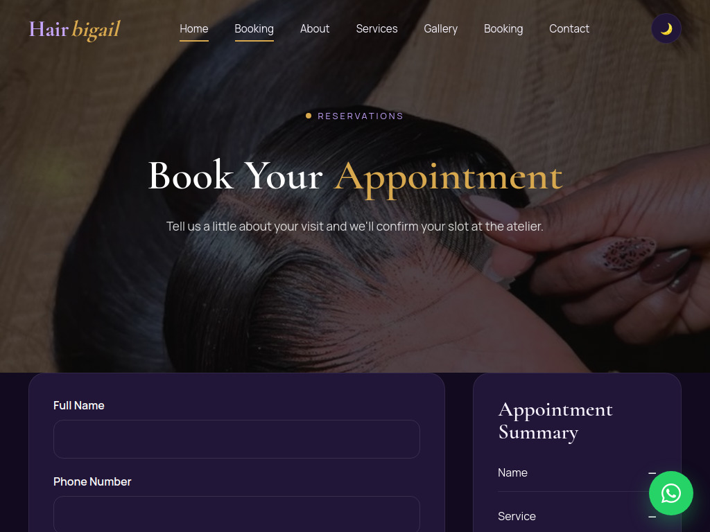 Hairbigail screen 5